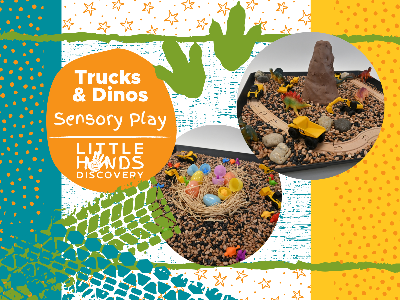 Kidcreate Studio - Fairfax Station. 50% OFF - Trucks & Dinos Sensory Play (18 Months - 6 Years)